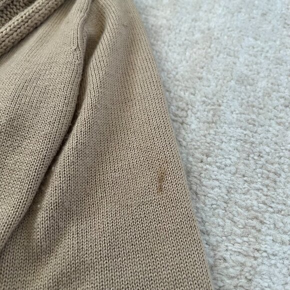 Forever 21 Chunky Cable Knit Tan Cardigan Sweater S - Picture 9 of 10